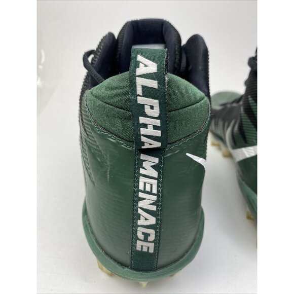 nike alpha menace mens size 13.5 mid cleat green / white - Picture 5 of 12